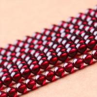 Natural Garnet Beads Natural Stone with Garnet Round polished 3mm Length 15 Inch Sold By Lot