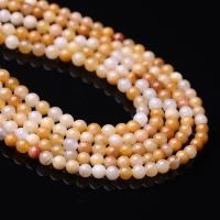 Natural Jade Beads, Jade Yellow, DIY & different size for choice, Sold Per Approx 15 Inch Strand