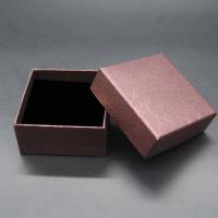 Κοσμήματα Gift Box, Χαρτί, Πλατεία, περισσότερα χρώματα για την επιλογή, 75x75x35mm, 10PCs/Παρτίδα, Sold Με Παρτίδα