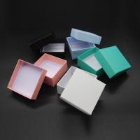 Κοσμήματα Gift Box, Χαρτί, Πλατεία, περισσότερα χρώματα για την επιλογή, 75x75x35mm, 10PCs/Παρτίδα, Sold Με Παρτίδα