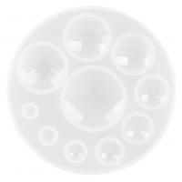 Conjunto de moldes epóxi DIY, silicone, banhado, Sustentável, branco, 96x10mm, vendido por PC