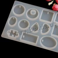 Conjunto de moldes epóxi DIY, silicone, banhado, Sustentável, 154x114mm, vendido por PC