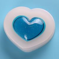 DIY Epoxy Mold Set, Silicone, Heart, plated, durable, 47x33mm, Sold By PC