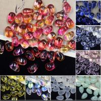 Crystal Pendants, Teardrop, DIY, more colors for choice, 6x9mm, 50PCs/Bag, Sold By Bag