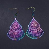 Stainless Steel Drop Earring plated fashion jewelry & for woman Sold By Pair
