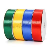 Polyester Ribbon, plated, durable & fashion jewelry, more colors for choice, 40mm, Length:91 m, Sold By Spool