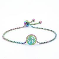 Stainless Steel Jewelry Bracelet Multicolor fashion jewelry & for woman plated Sold By Strand