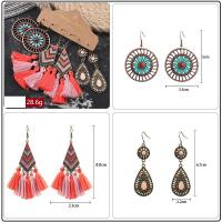 Tibetan Style Earring Set, fashion jewelry, more colors for choice, Sold By Set