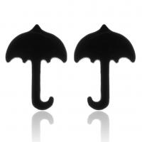 Stainless Steel Stud Earrings Umbrella plated fashion jewelry & for woman Sold By Pair