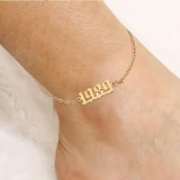 Stainless Steel Anklet, plated, fashion jewelry & different styles for choice & for woman, more colors for choice, 10x21mm, Sold Per 8.27 Inch Strand