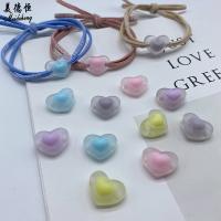 Bead i Bead Akryl perler, Heart, flere farver til valg, nikkel, bly & cadmium fri, 500/G, Solgt af G