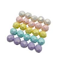 Plated Acrylic Beads DIY & faceted 10mm Sold By Bag