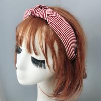 Hair Bands, Cloth, Bowknot, Korean style & for woman & stripe, more colors for choice, 100mm, Sold By PC
