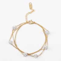 Titanium Steel Bracelet & Bangle fashion jewelry 15CM+5CM Sold By PC
