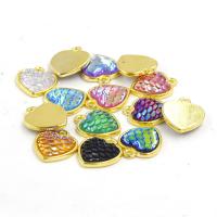 Tibetan Style Heart Pendants, DIY, more colors for choice, 12mm, Sold By PC