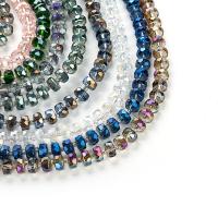 Kristal kralen, Lampwork, met Kristal, plated, handgemaakt & DIY, meer kleuren voor de keuze, 8MM, Verkocht door Strand