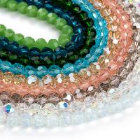 Handgemaakte Lampwork Beads, DIY & gefacetteerde, meer kleuren voor de keuze, 8mm, Ca 70pC's/Strand, Per verkocht Ca 22 inch Strand