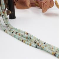 Amazonit Perlen, poliert, DIY, 2x4mm, Länge:ca. 15.4 ZollInch, 2SträngeStrang/Tasche, ca. 160PCs/Strang, verkauft von Tasche