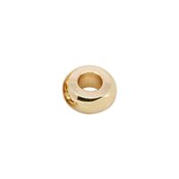 Brass Spacer Beads, Donut, gold color plated, DIY, metallic color plated, nickel, lead & cadmium free, 5x3mm, Hole:Approx 2mm, 100PCs/Lot, Sold By Lot