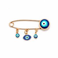 Fashion Brooch Jewelry Brass Eye plated Unisex 37mm Sold By PC