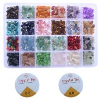 Natural Stone Beads, DIY & 24 cells, more colors for choice, 192x130x22mm,4-7mm, Approx 1200PCs/Box, Sold By Box