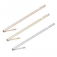 Nerezová ocel Nekclace Chain, Nerez, s 2inch extender řetězce, Boston řetěz & pro ženy, více barev na výběr, 1.80mm, Délka Cca 15.7 inch, 10přediva/Bag, Prodáno By Bag