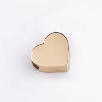 Stainless Steel Beads Heart polished 8*8mm Sold By PC