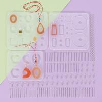 DIY Epoxy Mold Set Epoxy Sticker Pendants & Earring Charms Mold for Jewelry Set Making plated durable  Sold By Set