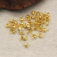 Brass Bead Tips Round Mini & Washable Sold By Bag