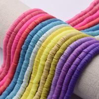 Polymer Clay Mellemled Perler, Mini & Vaskbar & du kan DIY, flere farver til valg, Længde 15.7 inch, 10Strands/Bag, Solgt af Bag