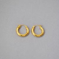 Brass Huggie Hoop Earring plated for woman 20mm Sold By Pair