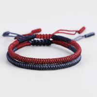 Fashion Bracelet & Bangle Jewelry Cotton Adjustable & braided bracelet & Unisex & anti-fatigue 100mm Sold By Strand