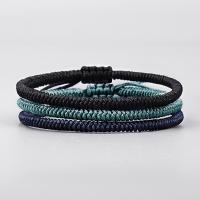 Fashion Bracelet & Bangle Jewelry Cotton Thread handmade Length Adjustable & braided bracelet & folk style & Unisex & anti-fatigue 170-310mm Sold By Strand