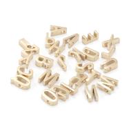 Stainless Steel Beads Alphabet Letter Fine Polishing & Mini & Washable & DIY rose gold color nickel lead & cadmium free Approx 1.8mm Sold By Lot