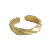925 ασημένιο ασήμι Δέσε δάχτυλο του δακτυλίου, επιχρυσωμένο, ρυθμιζόμενο & για τη γυναίκα, περισσότερα χρώματα για την επιλογή, 5mm, 17.6mm, Μέγεθος:7.5, Sold Με PC