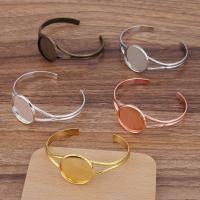 Brass Bangle Cuff Findings, plated, different size for choice, more colors for choice, nickel, lead & cadmium free, 50PCs/Bag, Sold By Bag