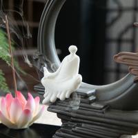 Quemador de incienso de reflujo de porcelana, hecho a mano, para el hogar y la oficina & Sostenible, 200x220x95mm, Vendido por UD
