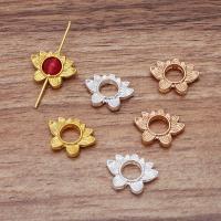 Flower Tibetan Style Connector, plated, DIY, more colors for choice, 13x18mm, 100PCs/Bag, Sold By Bag