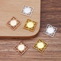 Tibetan Style Connector, plated, DIY & hollow, more colors for choice, 15x15mm, 100PCs/Bag, Sold By Bag