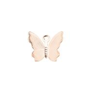 Brass Jewelry Pendants Butterfly gold color plated DIY metallic color plated Sold By Lot