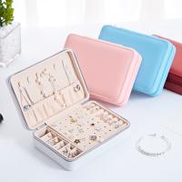 Multifunctional Jewelry Box, PU Leather, portable, more colors for choice, 17x12x5cm, Sold By PC
