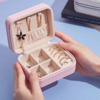 Multifunctional Jewelry Box, PU Leather, portable, more colors for choice, 11x9x5.5cm, Sold By PC