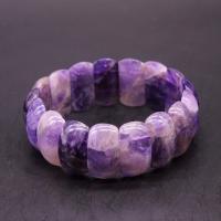 Bracelets de pierres précieuses, améthyste, DIY, violet, 12x25x7mm, Environ 17PC/brin, Vendu par Environ 8 pouce brin