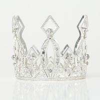 Bridal Tiaras, Metal Alloy, Crown, plated, with rhinestone & hollow, more colors for choice, 100x110mm, 10PCs/Lot, Sold By Lot