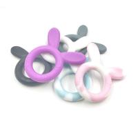 Silicone Baby Teething Toy, Animal, for children, more colors for choice, 48mm*20mm*49mm, 20PCs/Bag, Sold By Bag