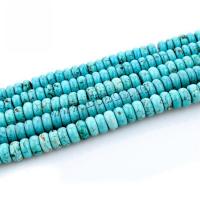 Türkis Perlen, Synthetische Türkis, poliert, DIY, Türkisblau, 4x8mm, verkauft von Strang