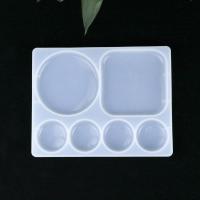 Conjunto de moldes epóxi DIY, silicone, banhado, Sustentável, 153x120mm, vendido por PC