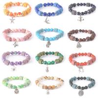 Gemstone Bracelets, Agate, portable & durable & break proof, more colors for choice, 10x8mm, Hole:Approx 4mm, Sold Per 7.48 Inch Strand