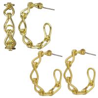 Brass Hoop Earring, plated, for woman, more colors for choice, 6x27x27mm,0.5mm, Sold By Pair