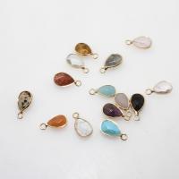 Gemstone Pendant with Zinc Alloy Teardrop & faceted Approx 2mm Sold By PC